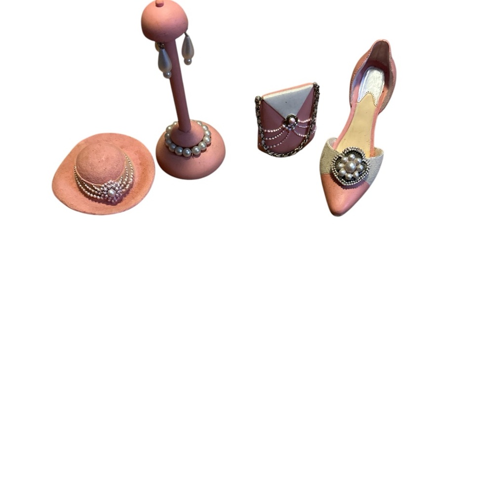 Elegant Pink Vintage shoe Set